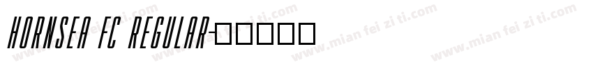 HORNSEA FC REGULAR字体转换
